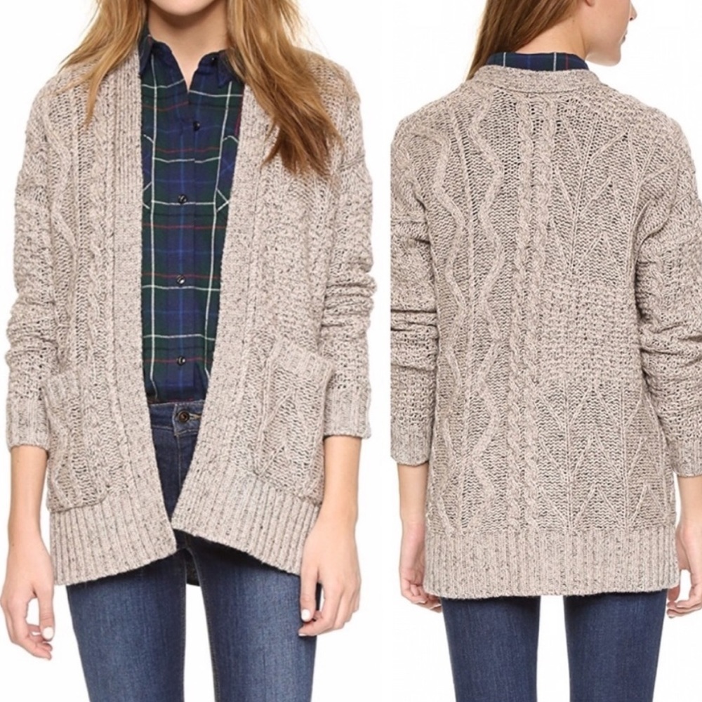 Madewell | Marled Panelstitch Open Cardigan Sweater Size Medium
